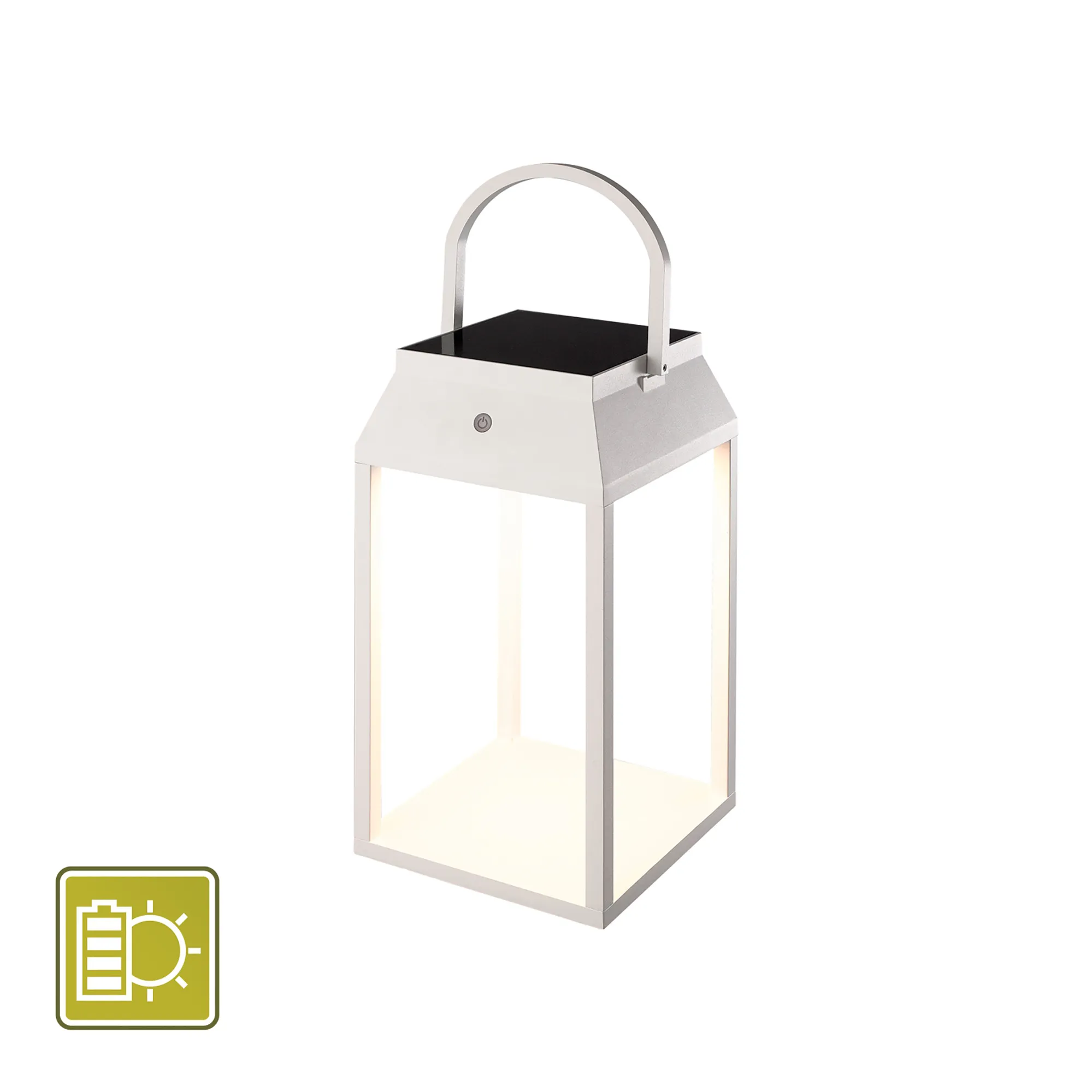 M7093  Sapporo Large Solar Portable Lantern 3W LED IP54 White